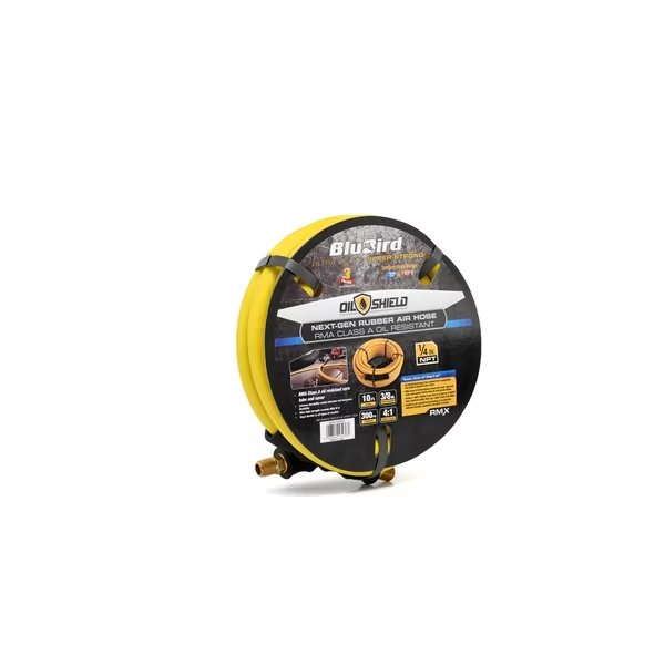 Blubird Oil Shield Rubber Air Hose 3/8 In. X 10 Ft, Rmx Industries, Mfr#: OS3810