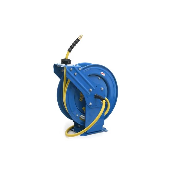 Air Hose Reel Os Hd Dual-Arm Retractable 3/8 X 50, Rmx Industries, Mfr#: BLBOSRDA3850
