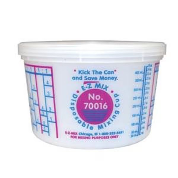 1 Pint Disposable Mixing Cups 100/Box, E-Z Mix, Mfr#: 70016