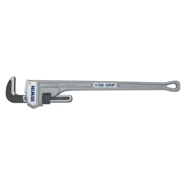 Aluminum Pipe Wrench, 36 in. Long, 5 in. Jaw Capacity, Hanson, Mfr#: 2074136