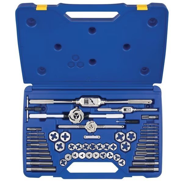 Machine Screw / Fractional Tap and Hexagon Die 53-Piece Set, Hanson, Mfr#: 24640