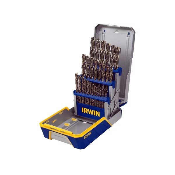 Hansen 29-Piece Cobalt M-35 Metal Index Reduced Shank Drill Bit Set, Hanson, Mfr#: 3018002