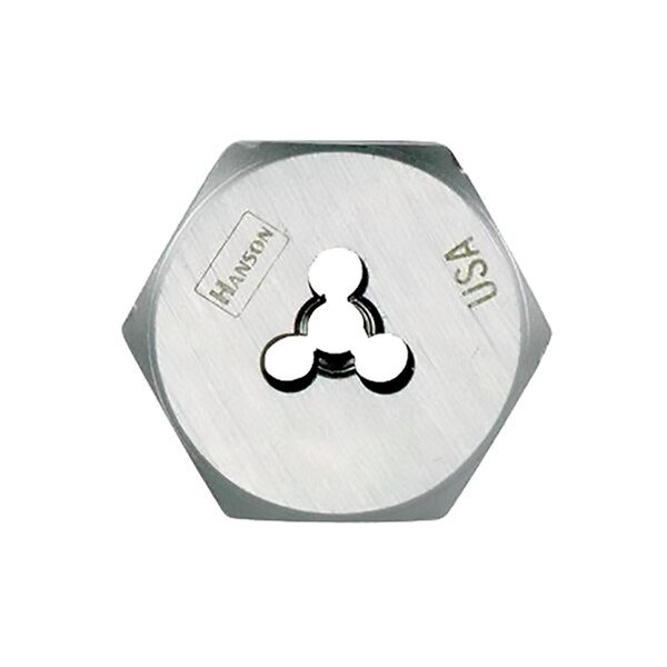 High Carbon Steel Hexagon 1-7/16" Across Flat Die 9/16"-18 NF, Hanson, Mfr#: 6849