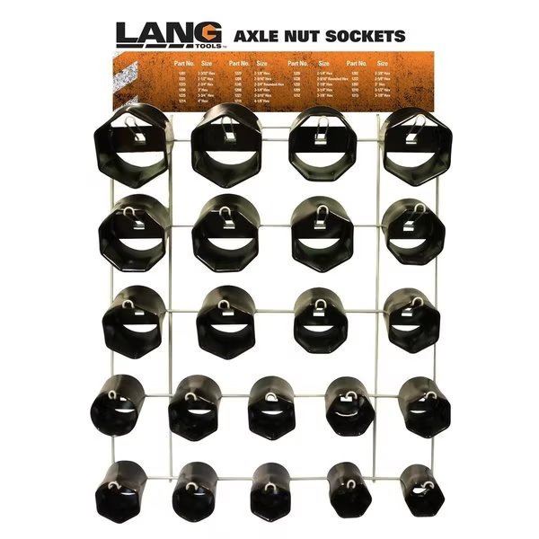 22-Piece Axle Nut Display, Lang Tools, Mfr#: 1291