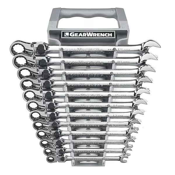 12 Piece Metric  XL Locking Flex Head Ratcheting Wrench Set, Gearwrench, Mfr#: EHT85698