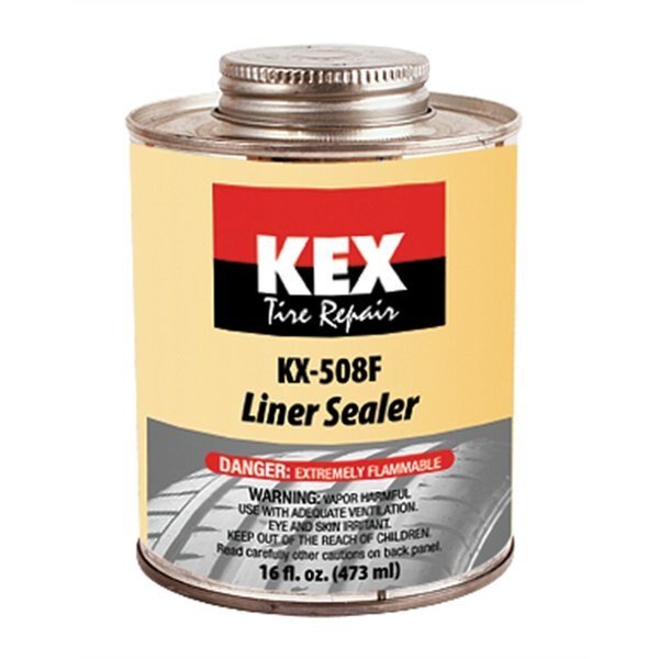 16 oz Liner Sealer, Brush Top Can, Kex Tire Repair, Mfr#: KEXKX-508F-1