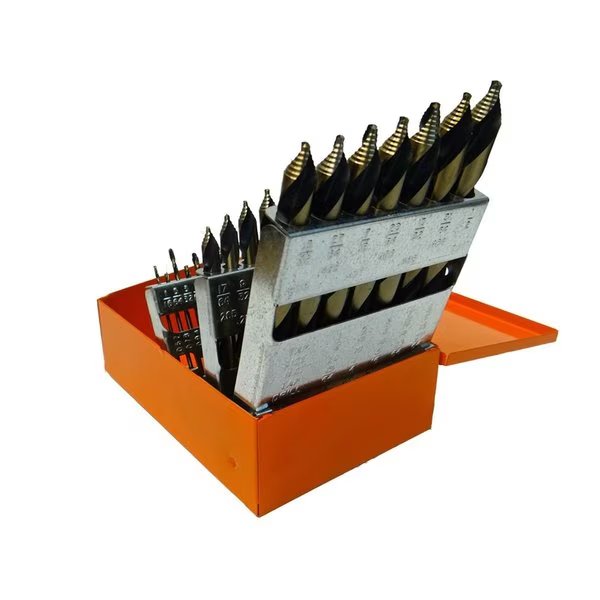 29-Piece Mechanics Length Step Point Drill Bit Set 1/16"-1/2" by 64ths, R W Thompson, Mfr#: 29KK10