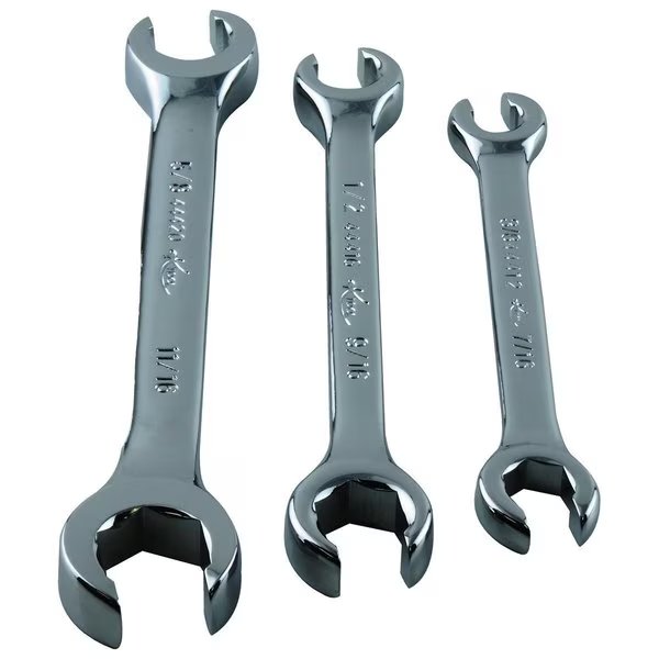 SAE Flare Nut Wrench Set, 3 pcs., K-Tool International, Mfr#: KTI-44003