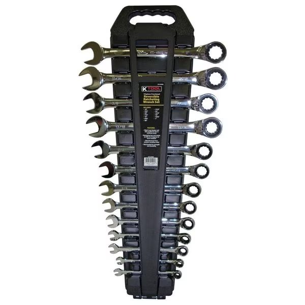 SAERatchetingWrenchSet, Reversible, 13pcs., K-Tool International, Mfr#: KTI-45900