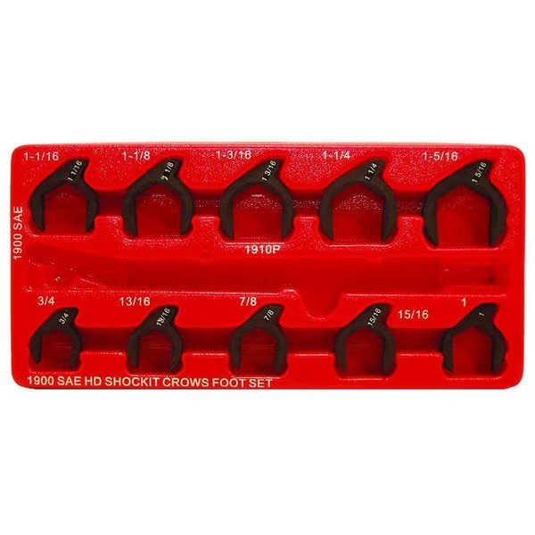 SAE Shockit Crows Foot Set, Lock Technology, Mfr#: LTILT1900