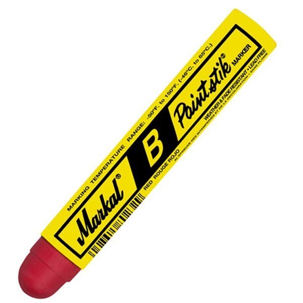 Paintstik Solid Paint Crayon, Red Box of 12, Markal, Mfr#: MKL080222