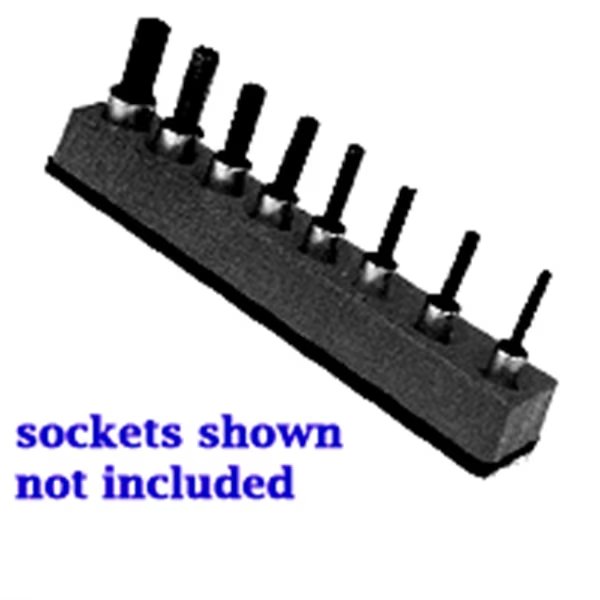 3/8 in. Drive Universal Magnetic Black Socket Holder 10-19mm, Mechanics Time Saver, Mfr#: 388