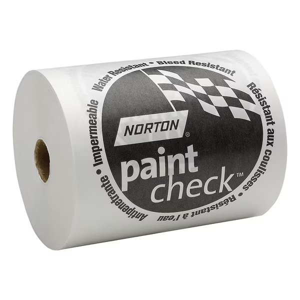 18" x 750' - White Polycoated Masking Paper, Norton Abrasives, Mfr#: 404