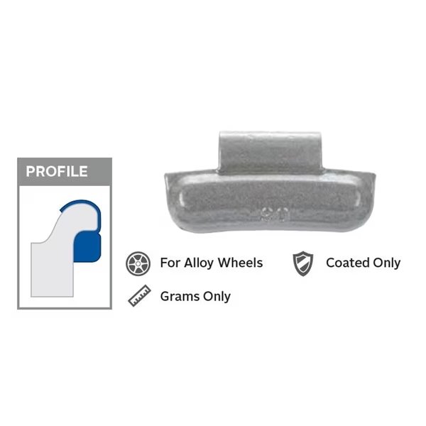 Coated Mag Weight (Box of 25), Wegmann Automotive, Mfr#: FN005
