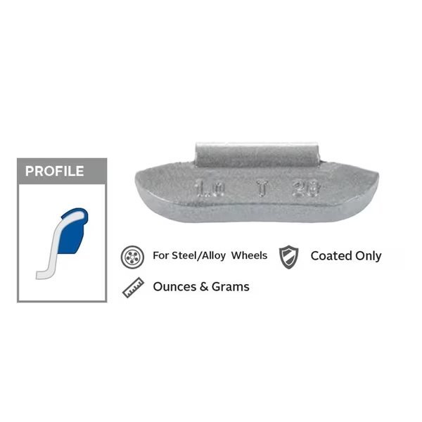 BX/25 COATED LT. TRUCK WEIGHT, Wegmann Automotive, Mfr#: T050N