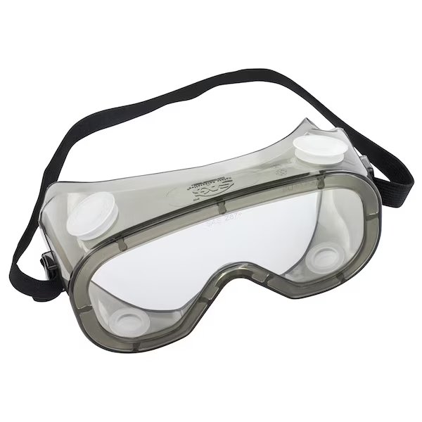 Impact Resistant Safety Goggles, Anti-Fog, Clear Lens, Universal