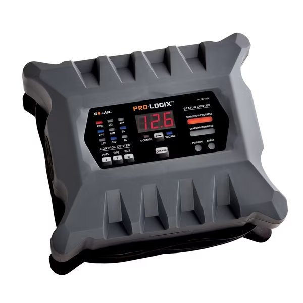 10A 12/24V Solar Pro-Logix Battery Charger, Clore Automotive, Mfr#: PL2410