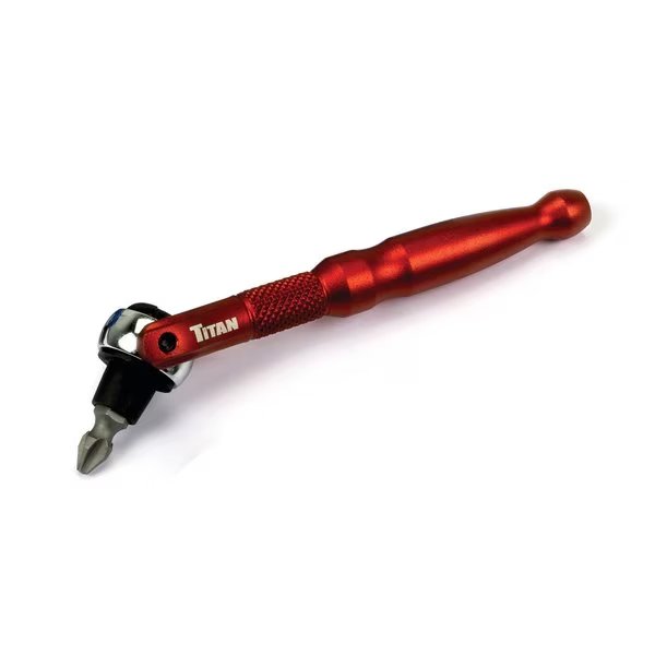 14 in  Drive Aluminum Swivel Head Micro Bit Driver, Titan, Mfr#: TIT11321