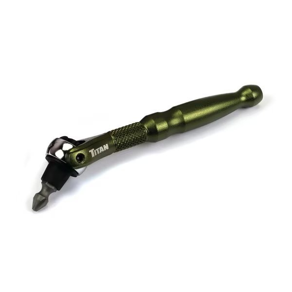 14 in Aluminum Swivel Head Micro Bit Driver, Titan, Mfr#: TIT11325