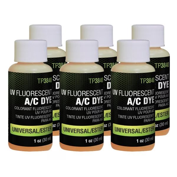 1 Oz Bottles Universal/Ester A/C Dye 6 Pack, Spectronics/Tracer, Mfr#: TP3840-1P6