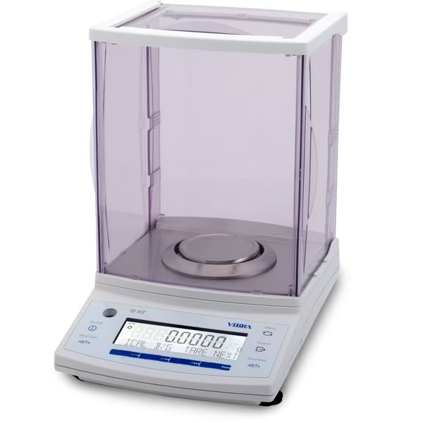 220 g, .1 mg. Analytical Balance, External Calibration, Automatic Draft Shield, USB, RS232, Vibra, Mfr#: HT-224
