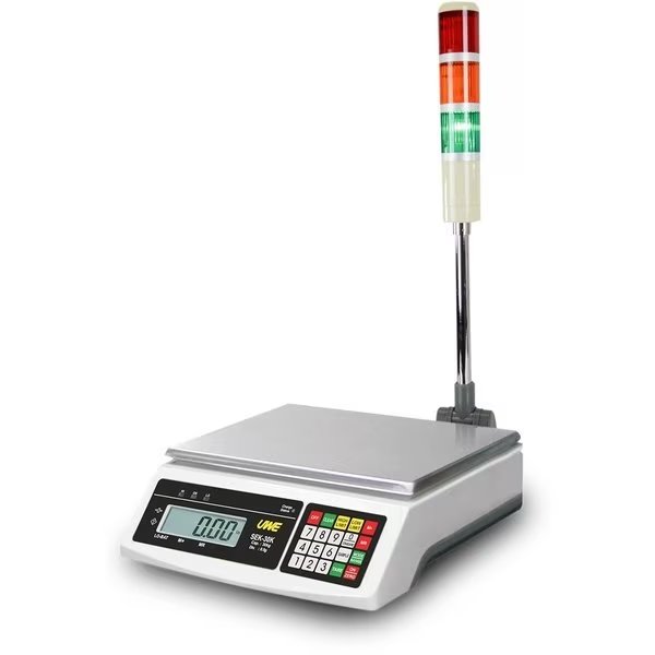 6000 g, .1 g, Checkweigher with Light Tower, GO/NO-GO Toploader, Full Numeric Keypad, 99 PLU, Uwe, Mfr#: SEK-6K