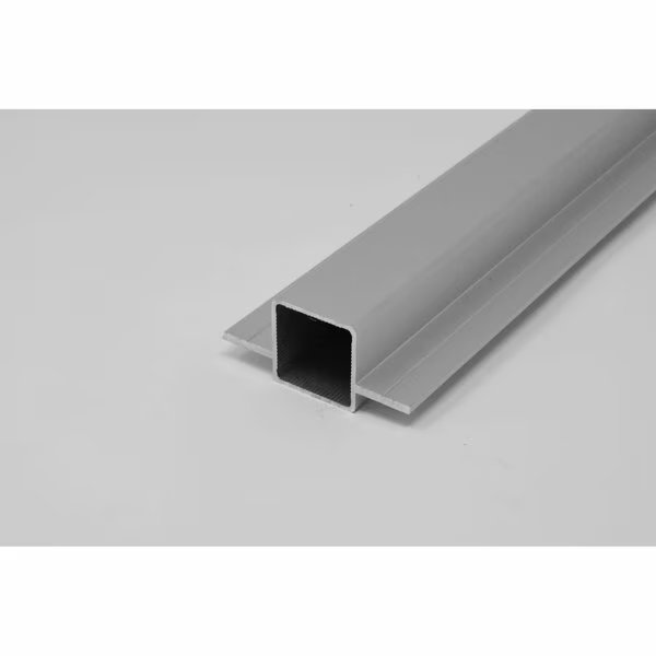 Extrusion for 1/4in Flush Panel  White, 12in L x 1in W x 1in H, Eztube, Mfr#: 100-150-1 WH