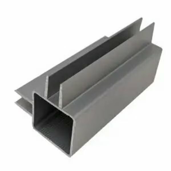 2-Way Centered Captive Fin Extrusion for 1/4in Panel Panel  White, 24in L x 1in W x 1in H, QR 1 End, Eztube, Mfr#: 100-263S WH 1QR 2