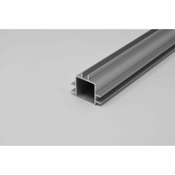 3-Way Captive Fin for 1/4in Panel  Silver, 84in L x 1in W x 1in H, QR 1 End, Eztube, Mfr#: 100-280 1QR 7