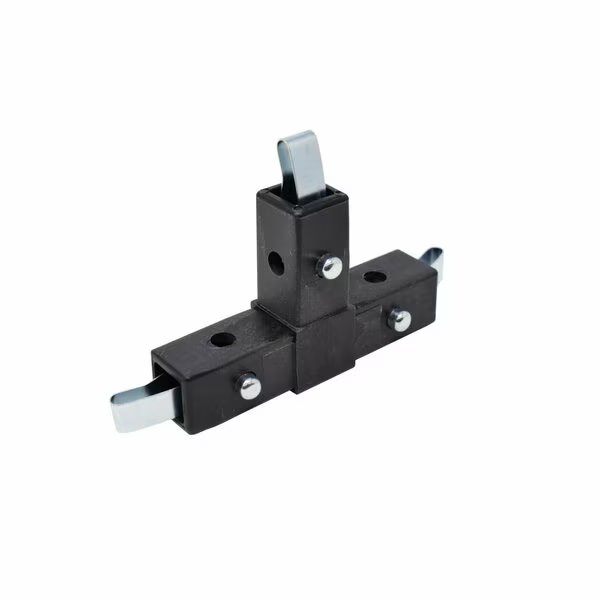 3-Way Black T Connector  Quick-Release 200-304 BK-QR, Eztube, Mfr#: 200-304 BK-QR
