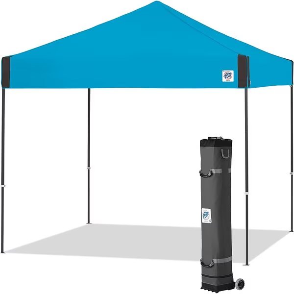 Pyramid Shelter, 10' W x 10' L, Gray Steel Frame, Splash Top, E-Z Up, Mfr#: PR3SG10SP