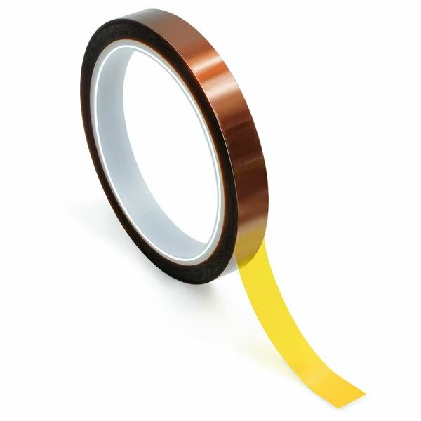 High-Temperature Kapton Tape, 1 Mil Thick, 9/16 In. Wide x 36 Yards Long, Amber, Bertech, Mfr#: KPT-9/16