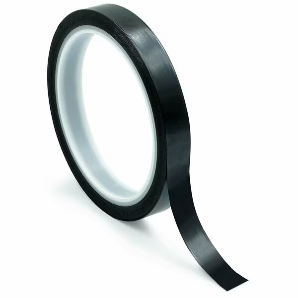 High-Temperature Polyimide Tape, 1 Mil Thick, 7/16 In. Wide x 36 Yards Long, Black, Bertech, Mfr#: PPTB-7/16