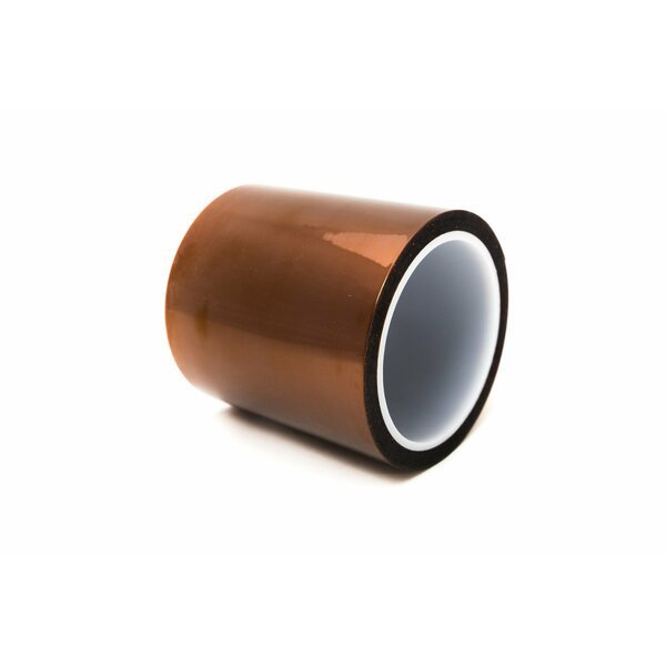 ESD Anti-Static High-Temperature Kapton Tape, 3 1/2 In. Wide x 36 Yards Long, Amber, Bertech, Mfr#: KPTLS-3 1/2