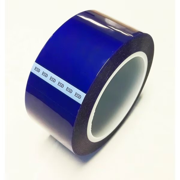 ESD Anti-Static Polyester Tape, 5 1/2 In. x 72 Yards Long, Blue, Bertech, Mfr#: ESDBPT-5 1/2