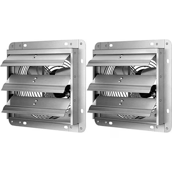 14 Inch Shutter Exhaust Fan Aluminum, 2 PACK, 2PK, Ipower, Mfr#: HIFANXEXHAUST14X2