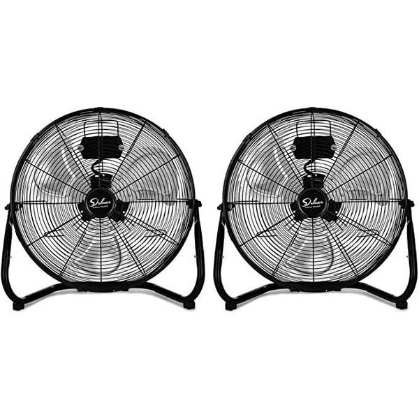 20 inch Floor Fan, 2 Pack, 2PK, Simple Deluxe, Mfr#: HIFANXFLOOR20X2