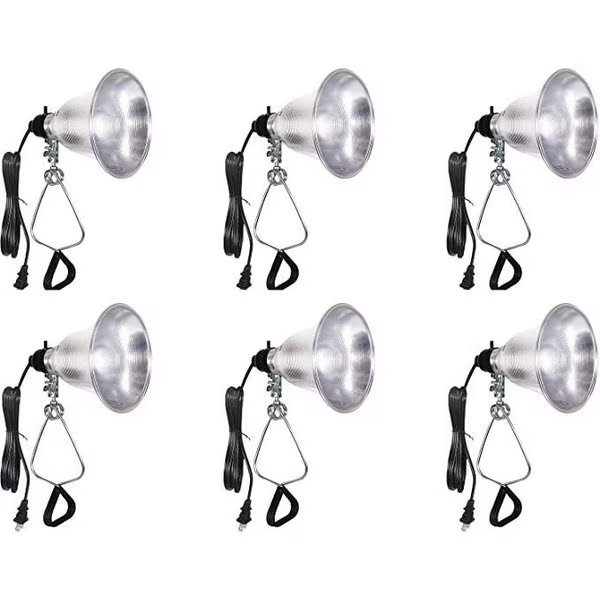 Simple Deluxe 6-PACK Clamp Lamp Light with 5.5-Inch Reflector, 60-Watt, 6PK, Ipower, Mfr#: HIWKLTCLAMPLIGHTSX6