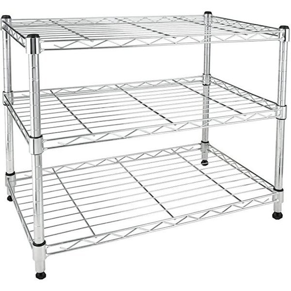 Shelves unit  SIZE 23X13X20  Tier3 Chrome Plating, Simple Deluxe, Mfr#: HKSHLF23132003C