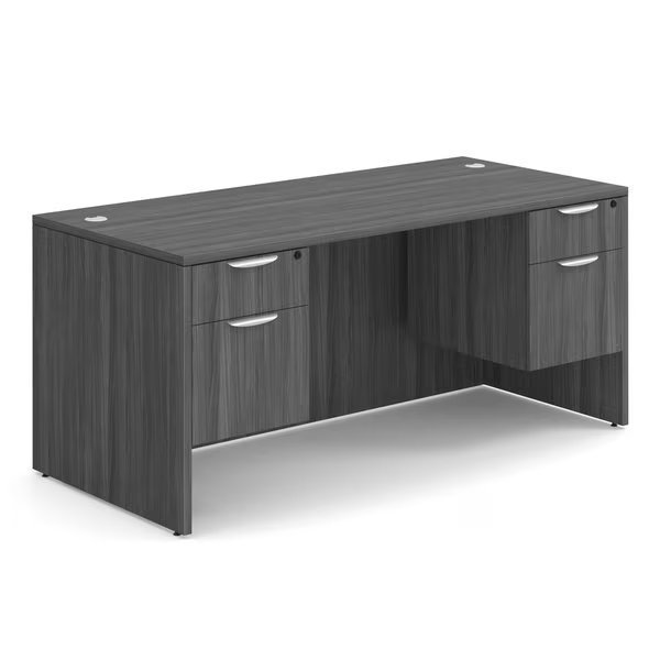 66.00'' W X 29.50'' H, Coastal Gray, Officesource, Mfr#: DBLHDPL102CG