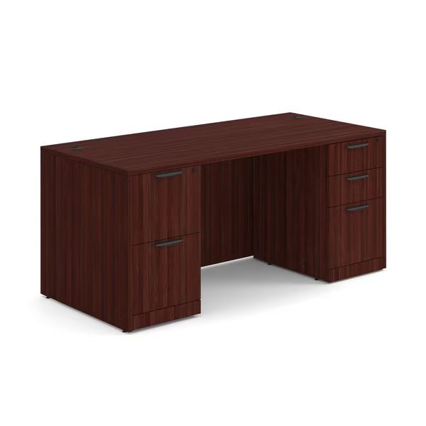 66.00'' W X 29.50'' H, Mahogany, Officesource, Mfr#: DBLFDPL102MH