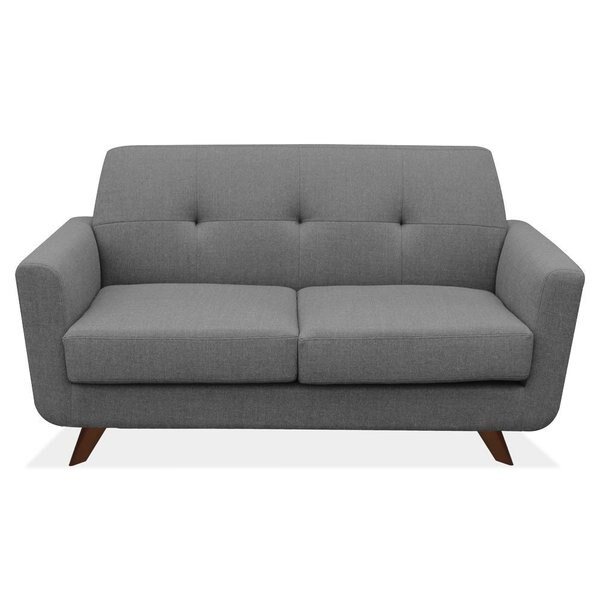 Partridge Collection Loveseat with Dark Cherry Wood Legs, Officesource, Mfr#: 50611FGR