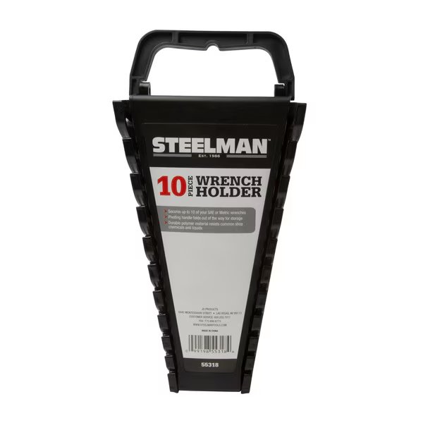 Universal 10-Tool Wrench Holder, Black, Steelman, Mfr#: 55318