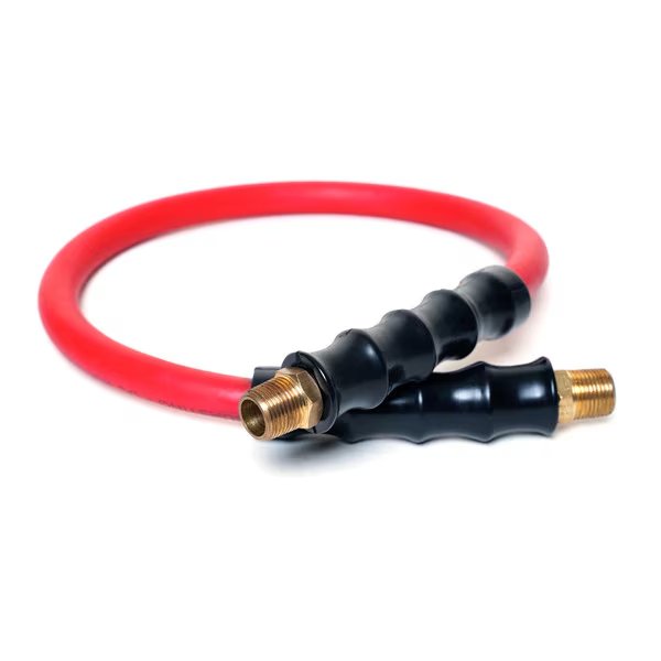 24" Rubber Hose Reel Connection Hose with 3/8" NPT Brass Fittings, Steelman, Mfr#: 98456-IND