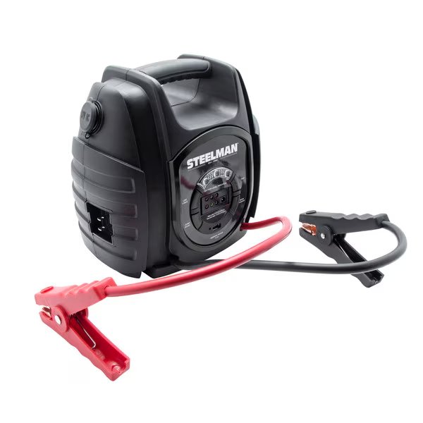 600A Li-Ion Jump Start Power Bank with Memory Saver Cord, Steelman, Mfr#: 60018