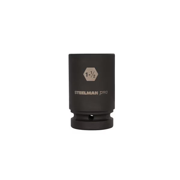 1" Drive x 1-1/2" 6-Point Deep Impact Socket, Steelman, Mfr#: 79388