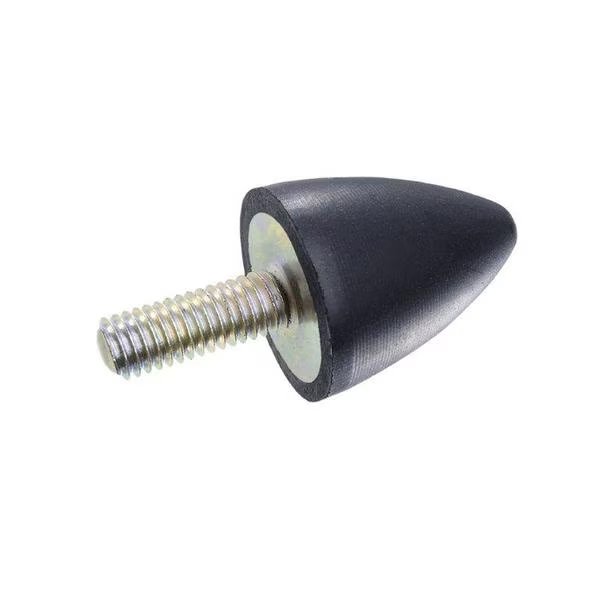 GN353.1-32-38-5/16X18-55 Rubber Bumper Cone Steel, Threaded Stud, J.W. Winco, Mfr#: 353.1-32-38-5/16-55