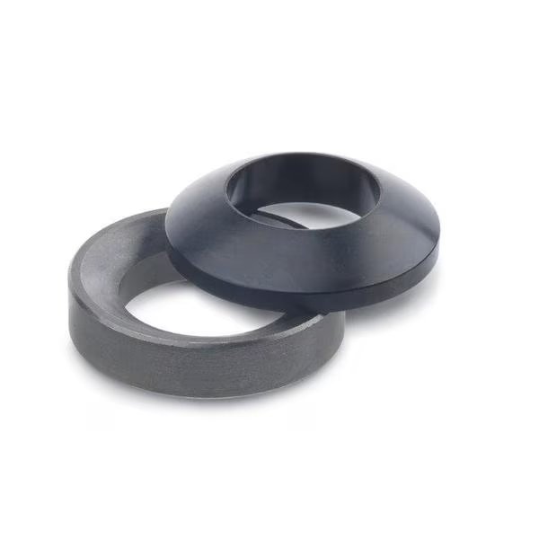 Spherical Washer, Fits Bolt Size M24 Steel, Plain Finish, J.W. Winco, Mfr#: 6319-25-C