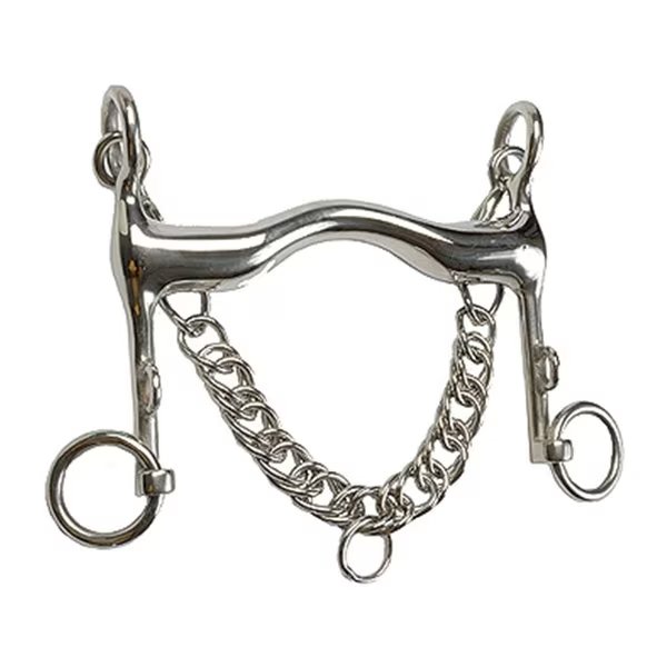 Stainless Steel Hollow Low Port Weymouth Bit 5", Jacks Imports, Mfr#: 116-5