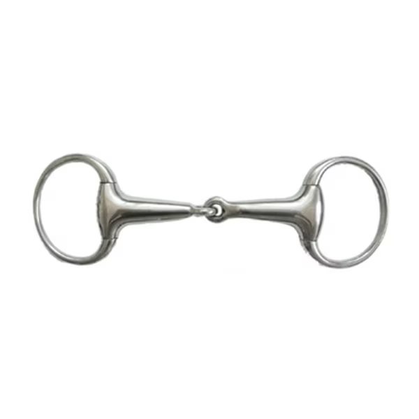 Stainless Steel Thick Hollow Mouth Eggbutt Snaffle Bit 5-1/2", Jacks Imports, Mfr#: 20103-5-1/2